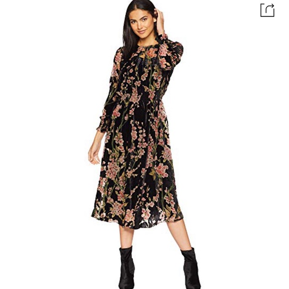 Bishop & Young | Victoria Burnout Midi Dress - Picture 1 of 16